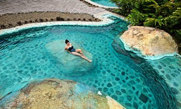 Eaux thermales de Hacienda Orosi au Costa Rica