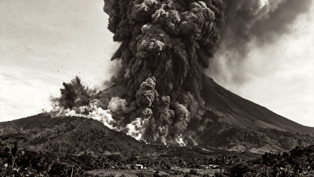 Éruption de 1968 du volcans Arenal - Costa Rica